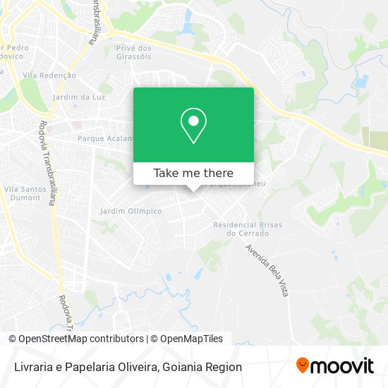 Mapa Livraria e Papelaria Oliveira