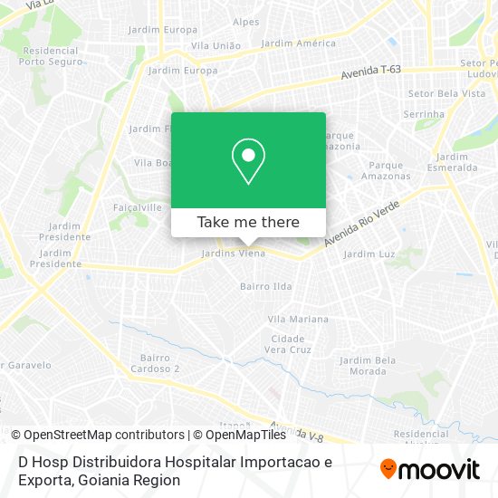 D Hosp Distribuidora Hospitalar Importacao e Exporta map