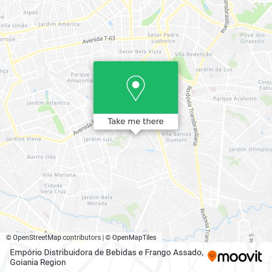 Mapa Empório Distribuidora de Bebidas e Frango Assado