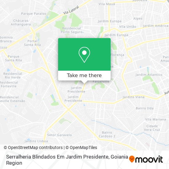 Serralheria Blindados Em Jardim Presidente map