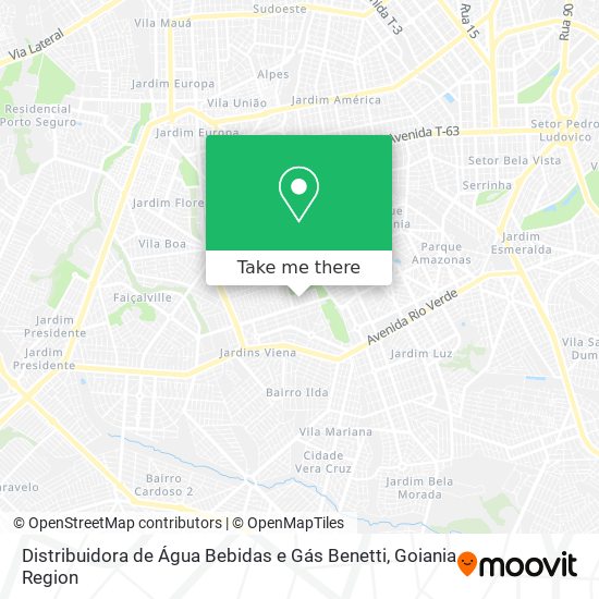 Distribuidora de Água Bebidas e Gás Benetti map