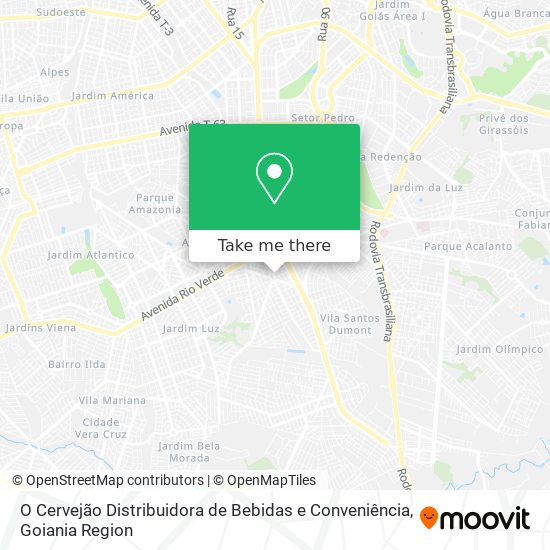 O Cervejão Distribuidora de Bebidas e Conveniência map
