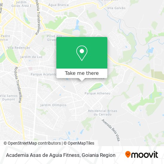 Mapa Academia Asas de Aguia Fitness