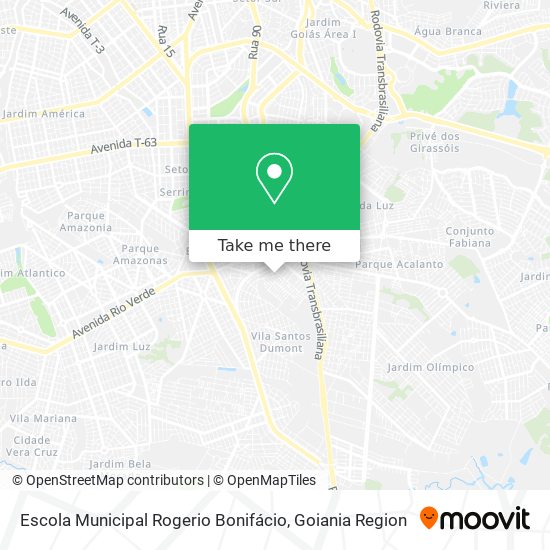 Mapa Escola Municipal Rogerio Bonifácio