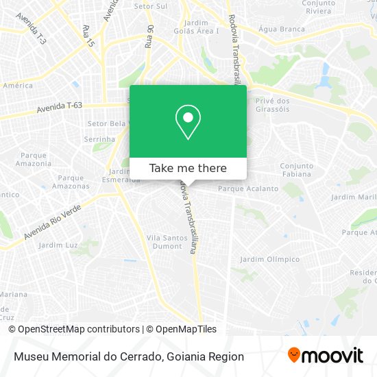 Mapa Museu Memorial do Cerrado