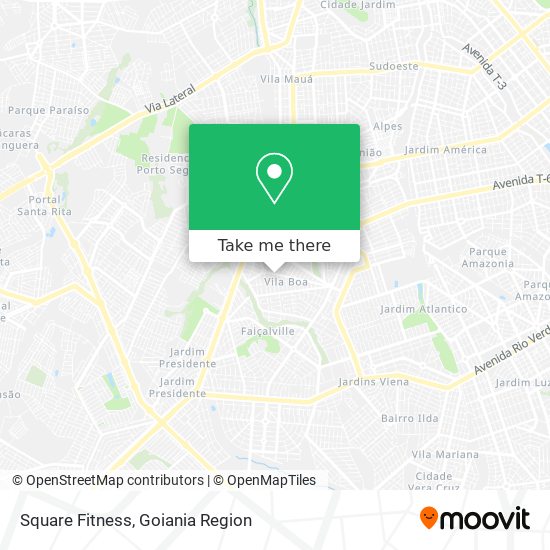 Square Fitness map