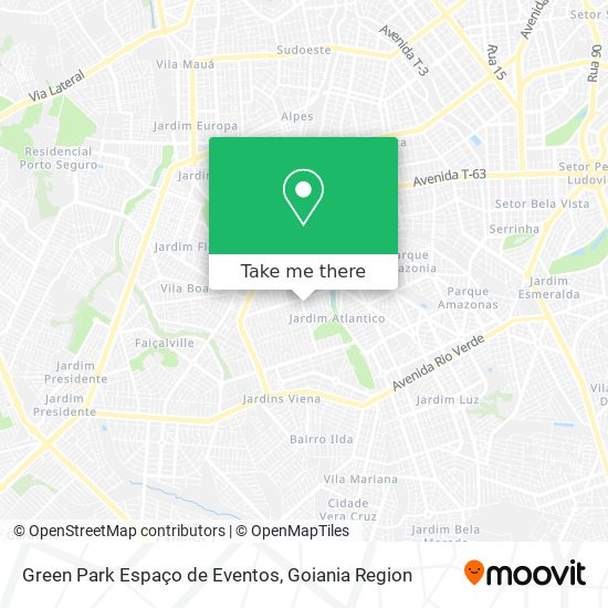 Green Park Espaço de Eventos map