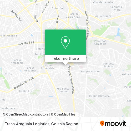 Trans-Araguaia Logistica map
