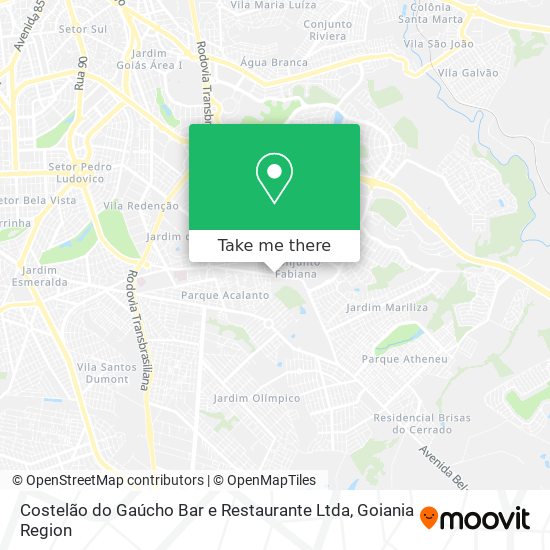 Mapa Costelão do Gaúcho Bar e Restaurante Ltda