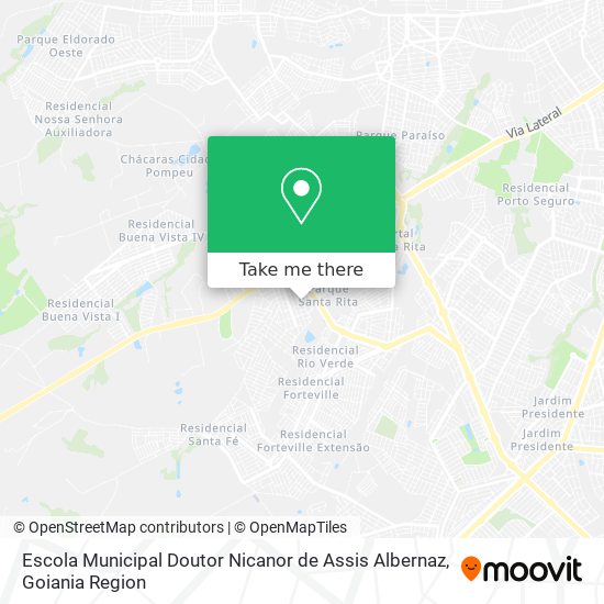 Mapa Escola Municipal Doutor Nicanor de Assis Albernaz