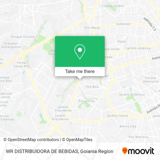 WR DISTRIBUIDORA DE BEBIDAS map