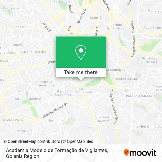 Mapa Academia Modelo de Formação de Vigilantes