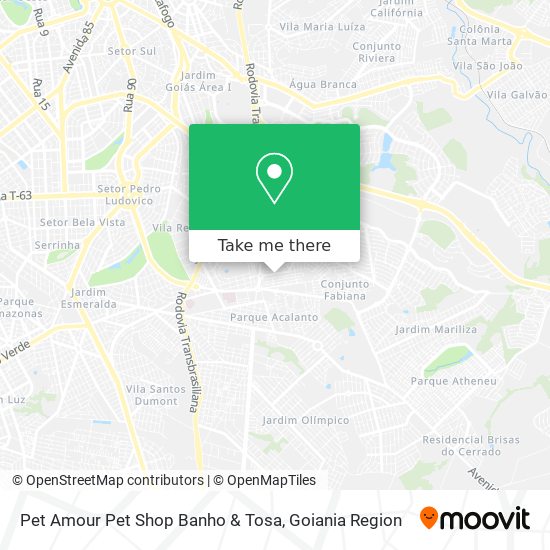 Pet Amour Pet Shop Banho & Tosa map