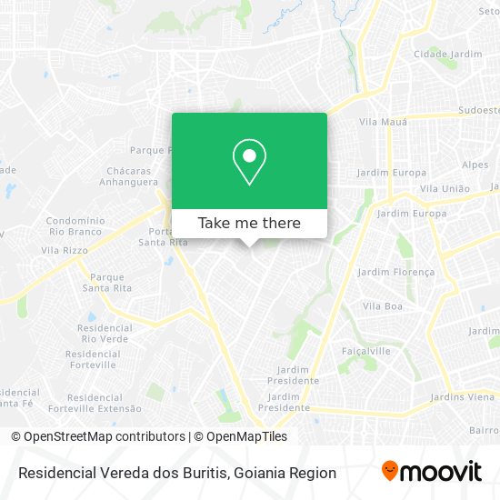 Residencial Vereda dos Buritis map