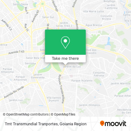 Tmt Transmundial Tranportes map