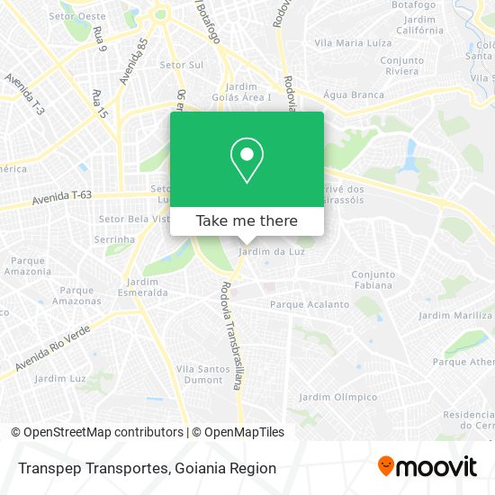 Transpep Transportes map