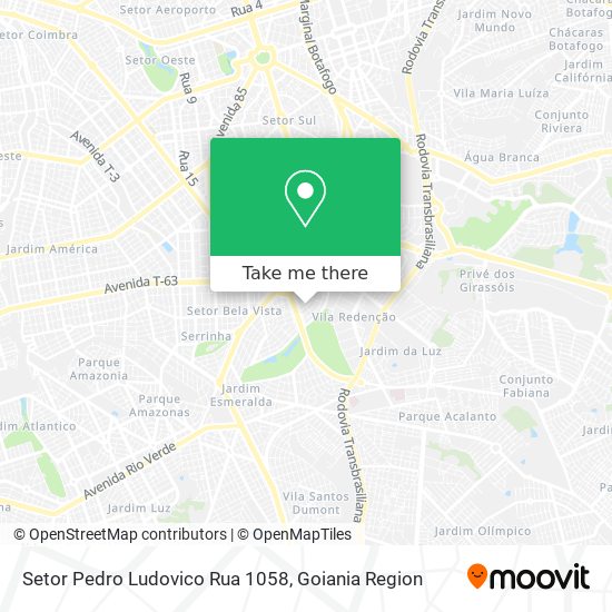 Setor Pedro Ludovico Rua 1058 map