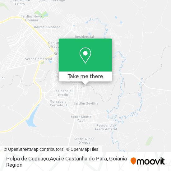 Polpa de Cupuaçu,Açai e Castanha do Pará map