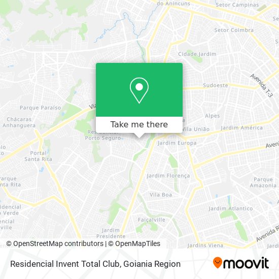Residencial Invent Total Club map