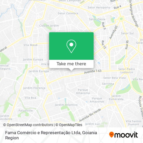 Fama Comércio e Representação Ltda map