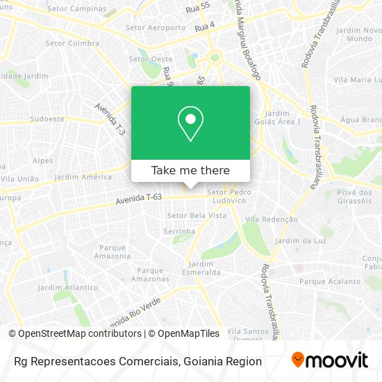 Rg Representacoes Comerciais map