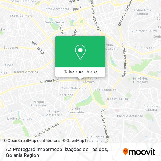 Aa Protegard Impermeabilizações de Tecidos map