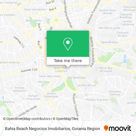 Bahia Beach Negocios Imobiliarios map