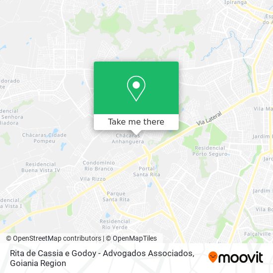 Mapa Rita de Cassia e Godoy - Advogados Associados