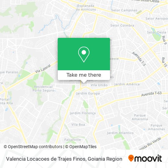 Valencia Locacoes de Trajes Finos map