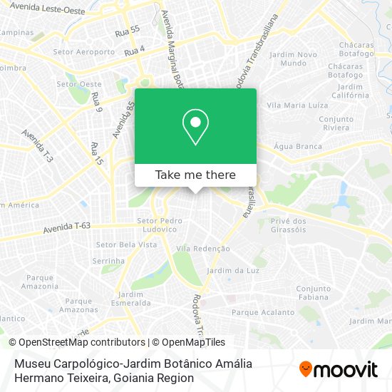 Mapa Museu Carpológico-Jardim Botânico Amália Hermano Teixeira