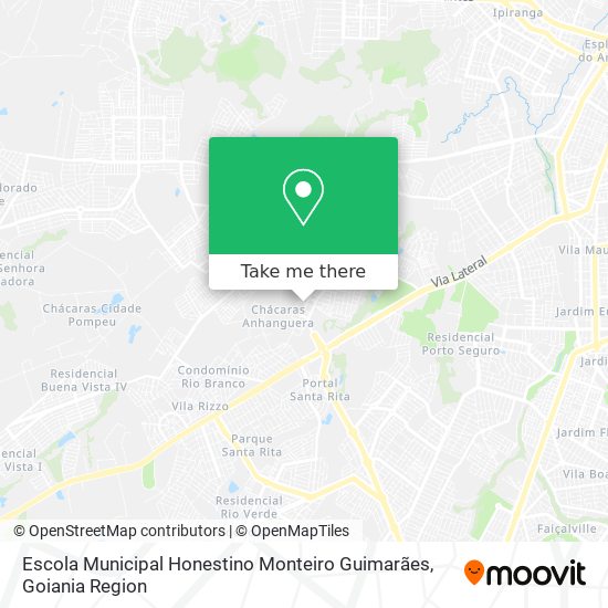 Mapa Escola Municipal Honestino Monteiro Guimarães