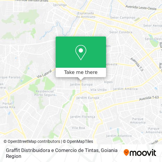 Graffit Distribuidora e Comercio de Tintas map