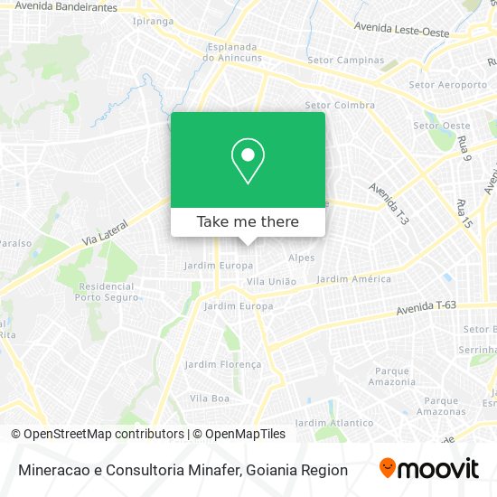 Mineracao e Consultoria Minafer map