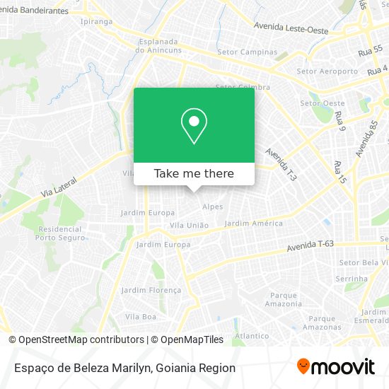 Espaço de Beleza Marilyn map