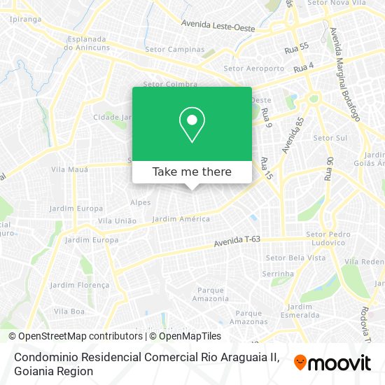 Condominio Residencial Comercial Rio Araguaia II map