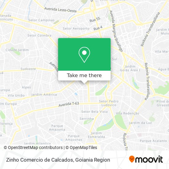 Zinho Comercio de Calcados map