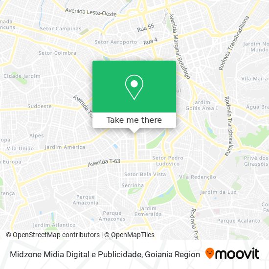 Midzone Midia Digital e Publicidade map