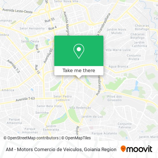 AM - Motors Comercio de Veiculos map