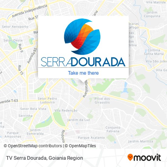 TV Serra Dourada map