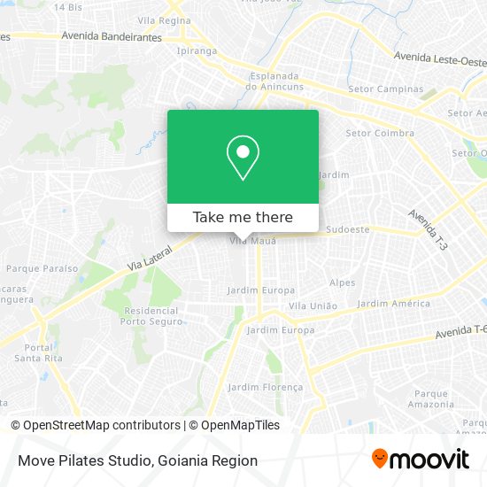 Move Pilates Studio map