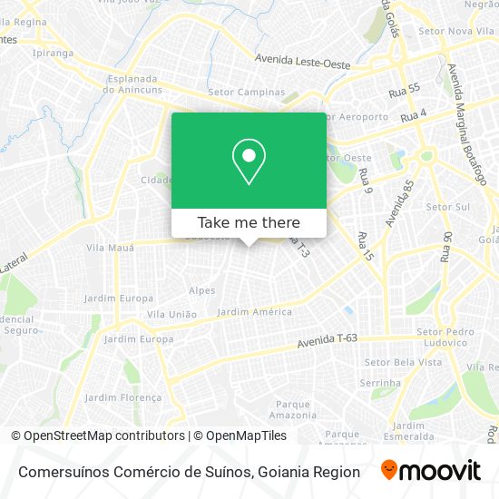 Comersuínos Comércio de Suínos map