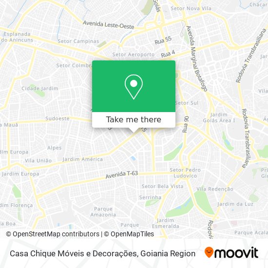 Casa Chique Móveis e Decorações map