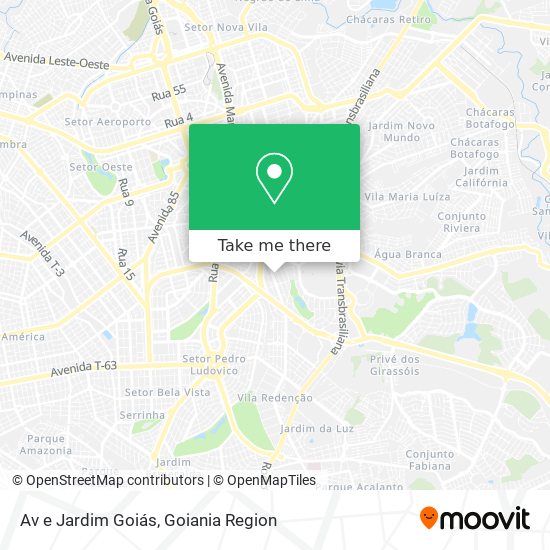 Mapa Av e Jardim Goiás