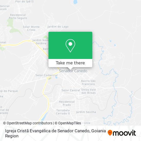 Igreja Cristã Evangélica de Senador Canedo map