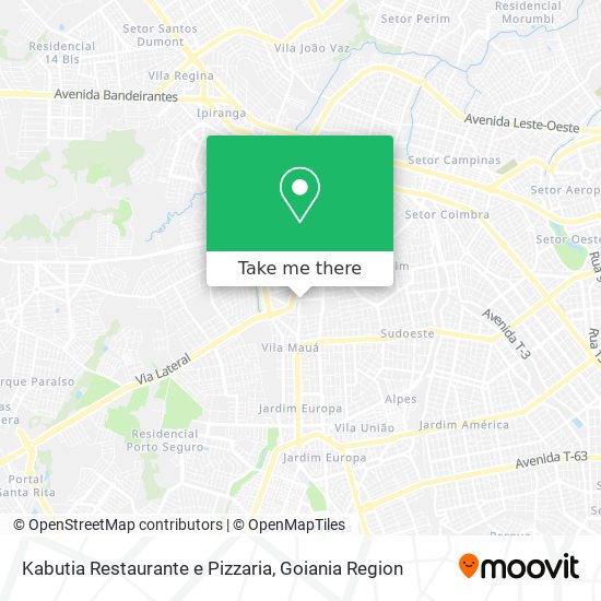 Kabutia Restaurante e Pizzaria map