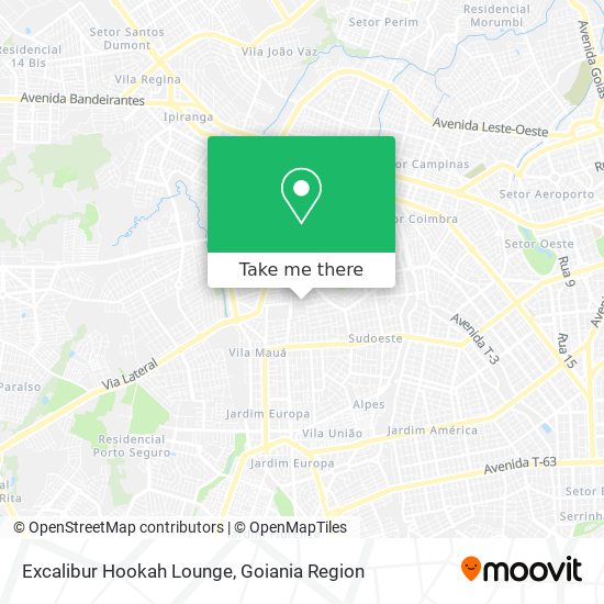 Excalibur Hookah Lounge map