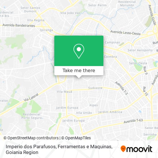 Imperio dos Parafusos, Ferramentas e Maquinas map