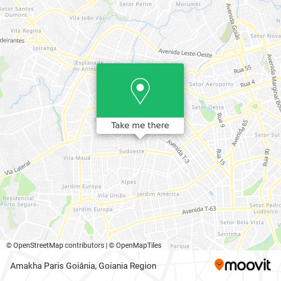 Amakha Paris Goiânia map