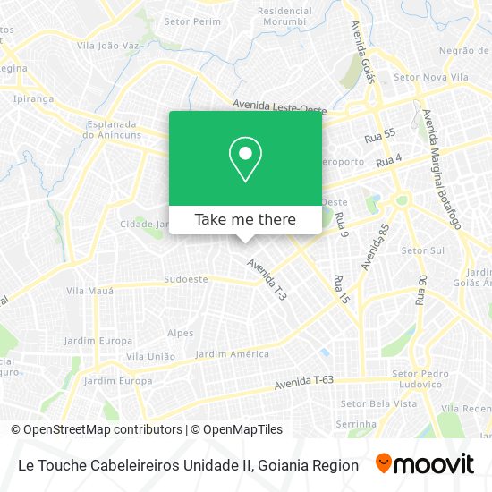 Le Touche Cabeleireiros Unidade II map