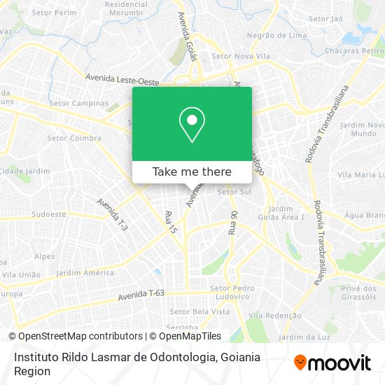 Instituto Rildo Lasmar de Odontologia map